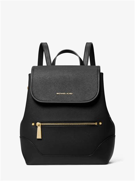 zaino harrison michael kors|Harrison Medium Saffiano Leather Backpack .